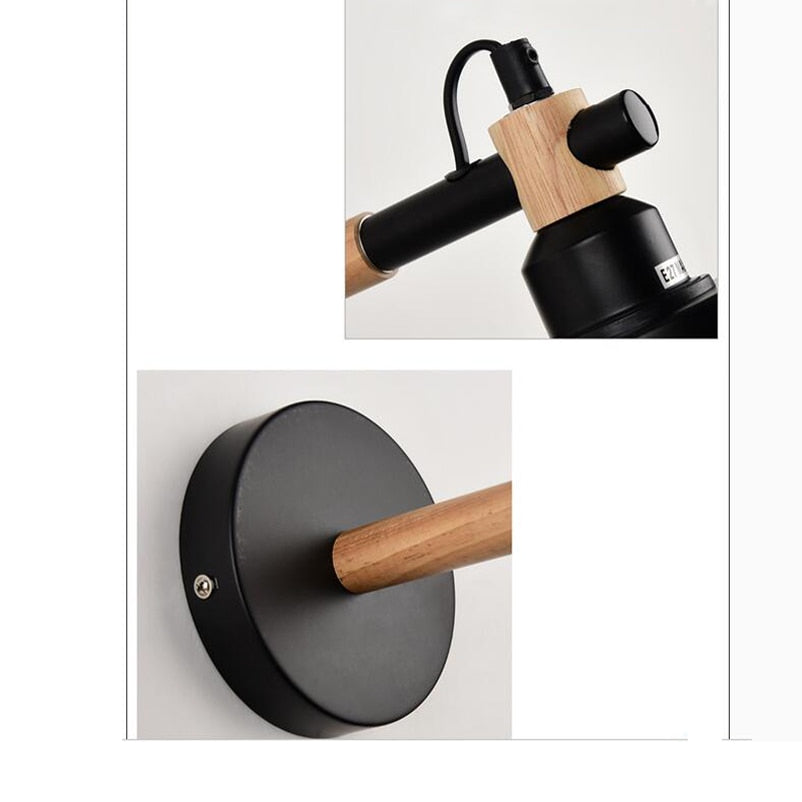 Nordic Wood Wall Lamp