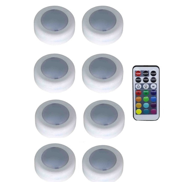 COLOR CHANGING REMOTE CONTROLLED LED WIRELESS LIGHTS