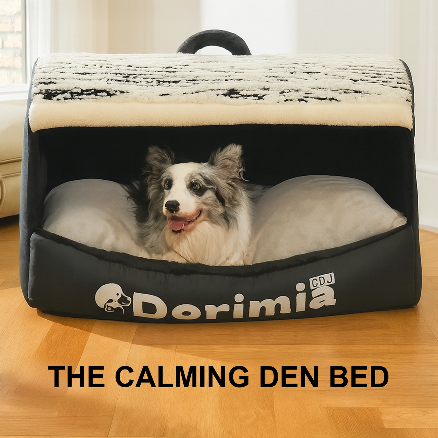 Denly™ – The Calming Den Bed for Dogs & Cats