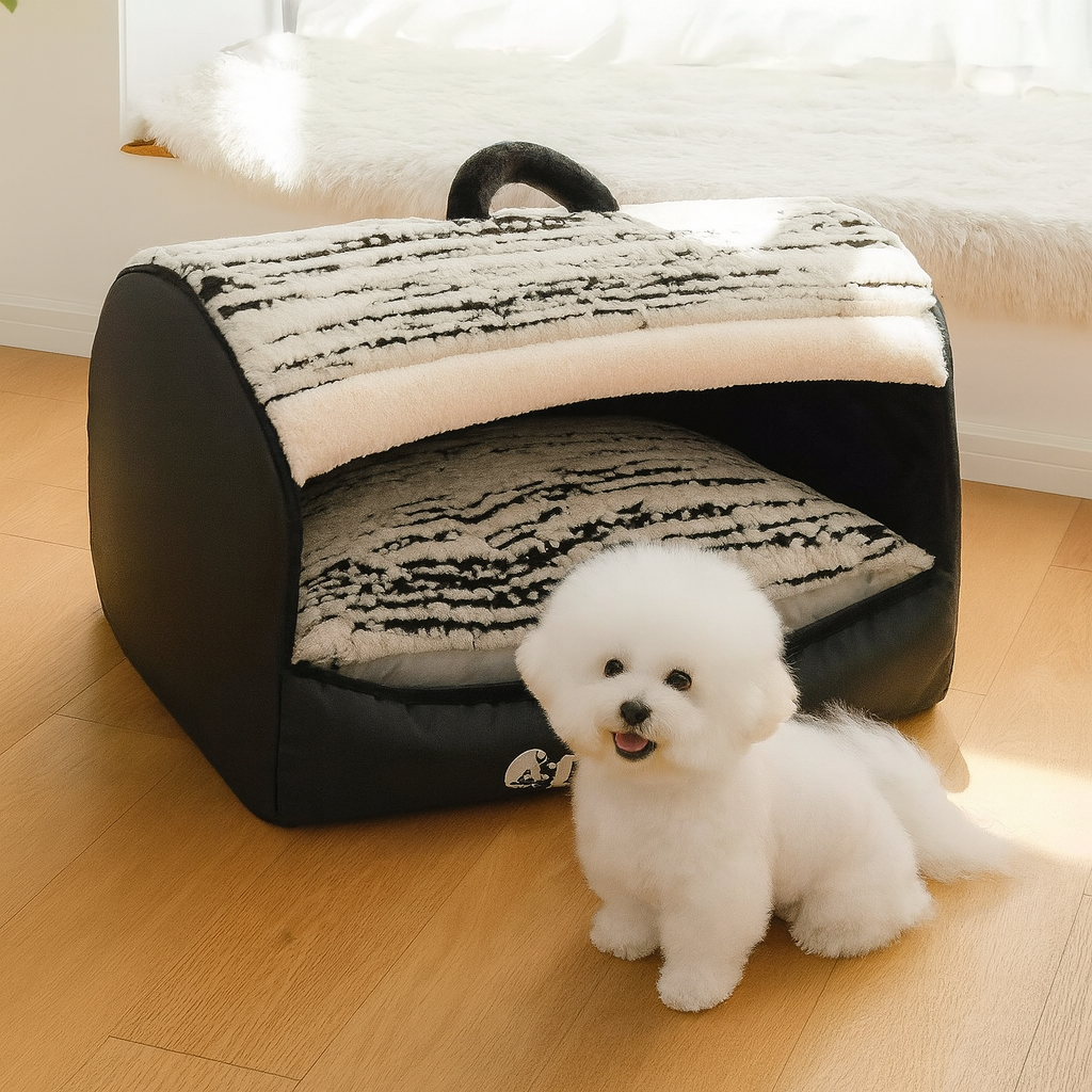 Denly™ – The Calming Den Bed for Dogs & Cats
