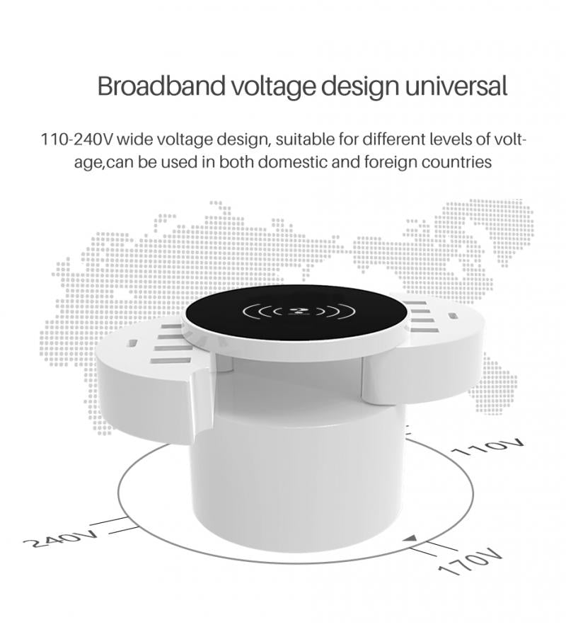 10 socket USB Wireless Phone Charger