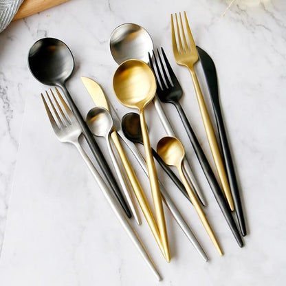 Matte Stainless Steel Dinnerware