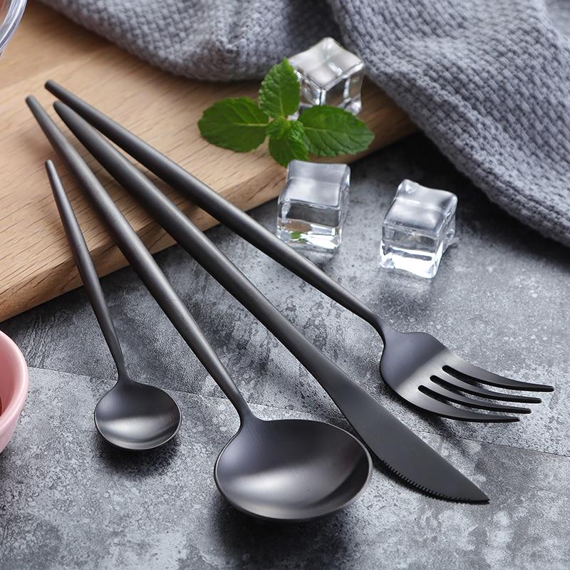 Matte Stainless Steel Dinnerware