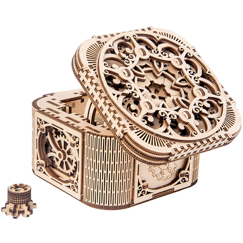 DIY Wooden Mechanical Jewelry Box