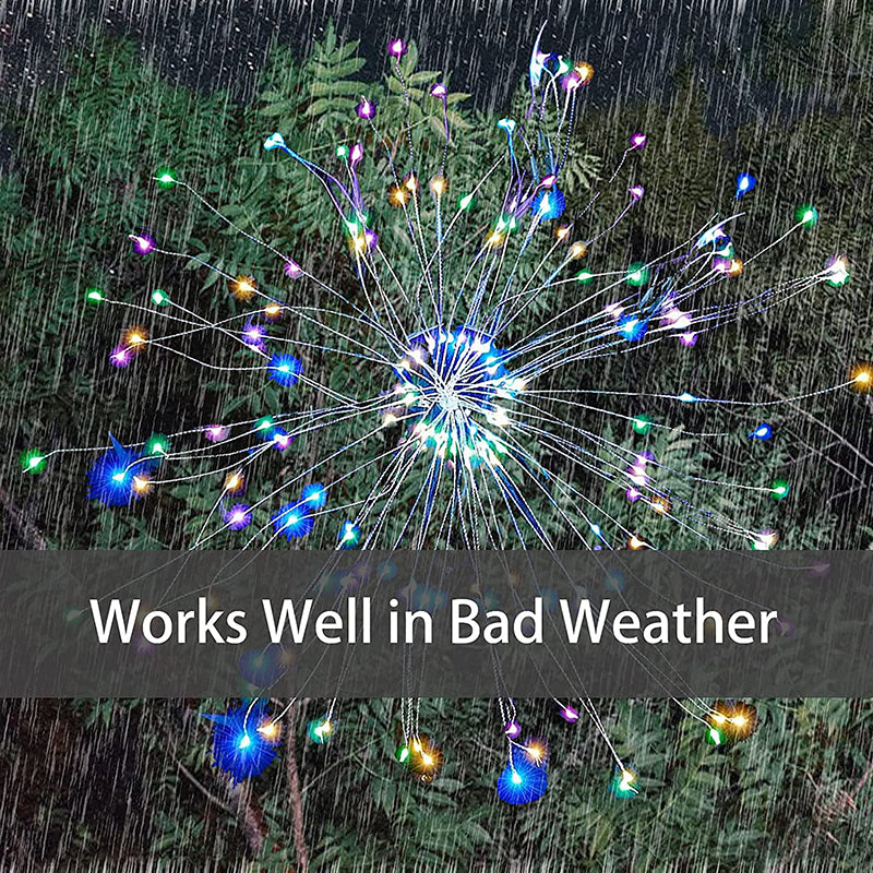 Waterproof Solar Garden Fireworks Lamp