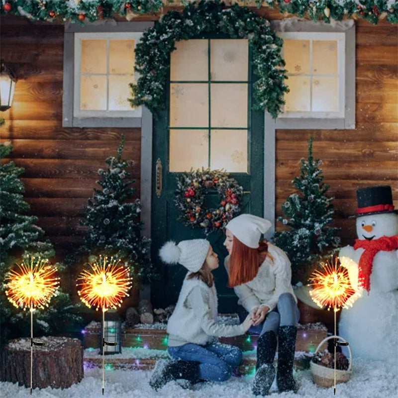 Waterproof Solar Garden Fireworks Lamp