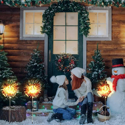 Waterproof Solar Garden Fireworks Lamp