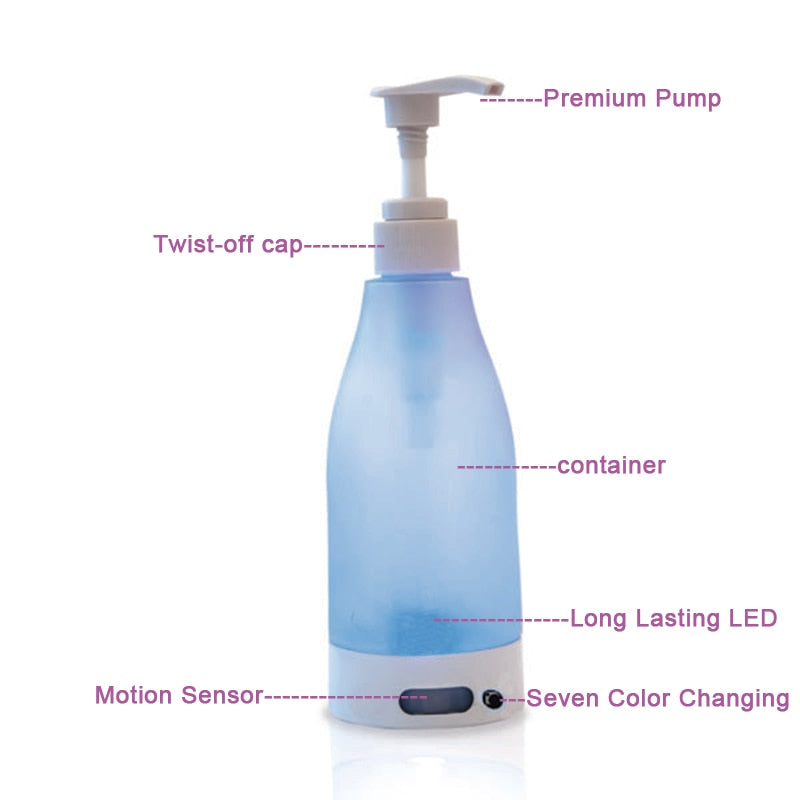 Soap Ilumi Bottle Dispenser Motion-Activated Nightlight