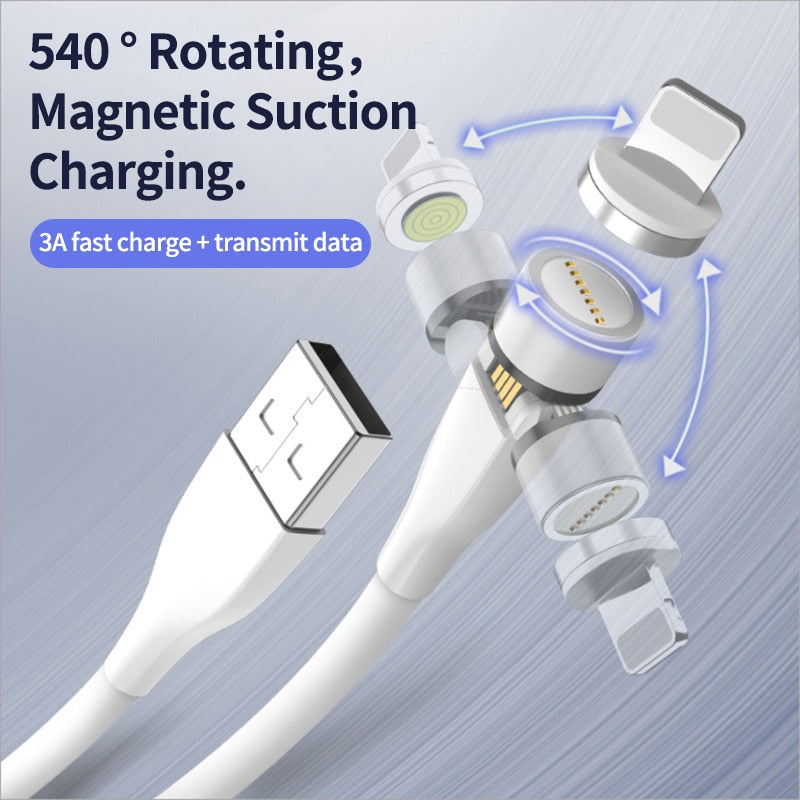 540 Rotating Magnetic Charging Cable