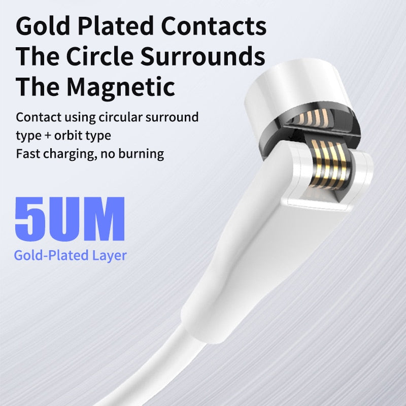 540 Rotating Magnetic Charging Cable