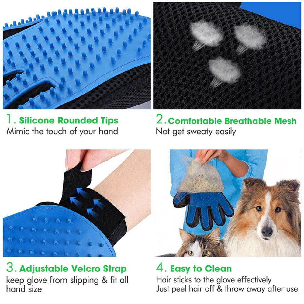 Pet Massaging Grooming Glove