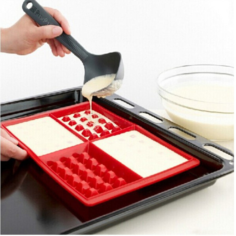 2 Pack Non-stick Waffle Mold