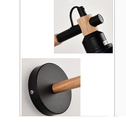 Nordic Wood Wall Lamp