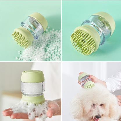 Pet Bath Brush Soap Dispenser