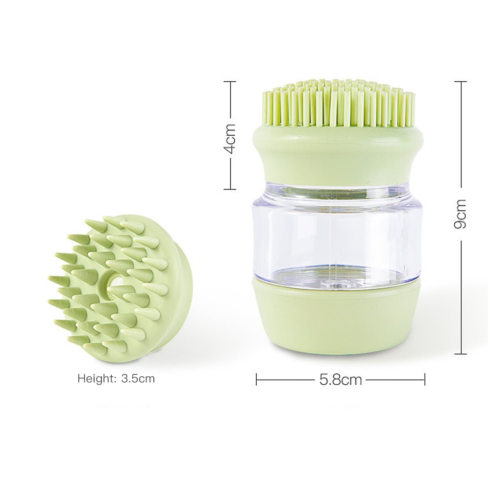 Pet Bath Brush Soap Dispenser