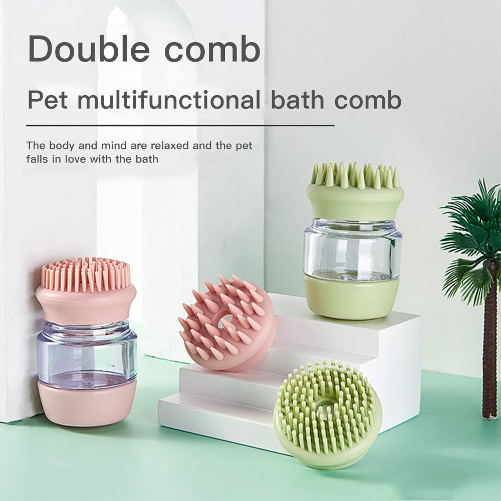 Pet Bath Brush Soap Dispenser