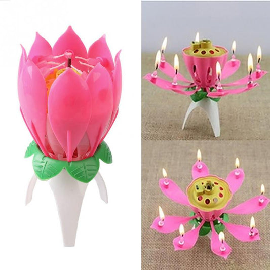 Musical Candlelight Lotus Flower