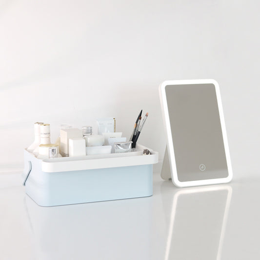 LED Makeup Mirror Storage Box