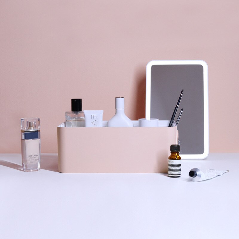 LED Makeup Mirror Storage Box