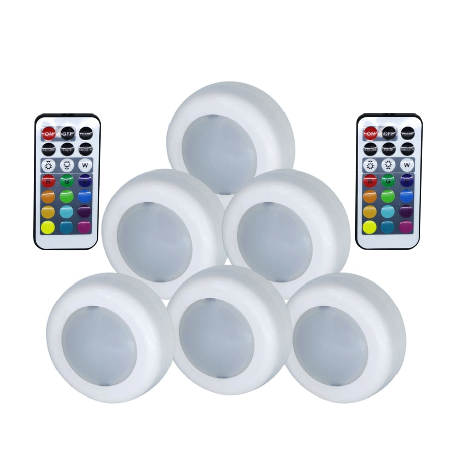 COLOR CHANGING REMOTE CONTROLLED LED WIRELESS LIGHTS