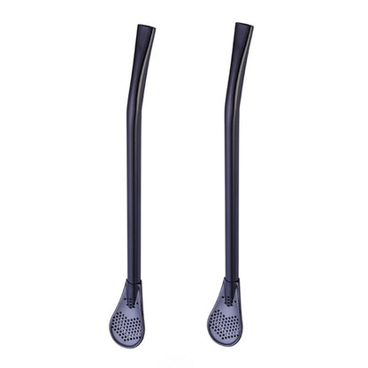 Liquid Filter Spoon Straw (2Pcs)