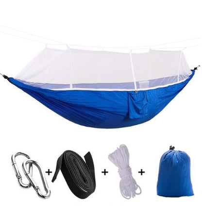 ULTRALIGHT TRAVEL HAMMOCK WITH MOSQUITO NET