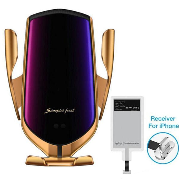 Wireless Automatic Sensor Car Phone Holder Charger