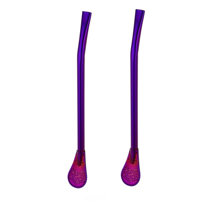 Liquid Filter Spoon Straw (2Pcs)
