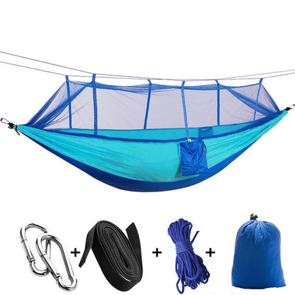 ULTRALIGHT TRAVEL HAMMOCK WITH MOSQUITO NET